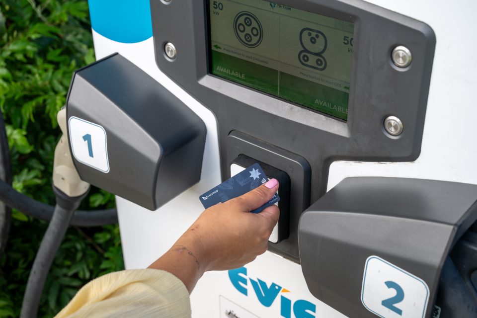 Tap with credit card